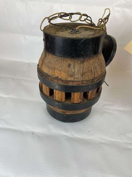 Pair of Wagon Wheel Spool Lights