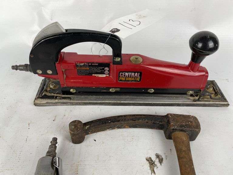 Pneaumatic sander, die grinder and sheet metal hammer