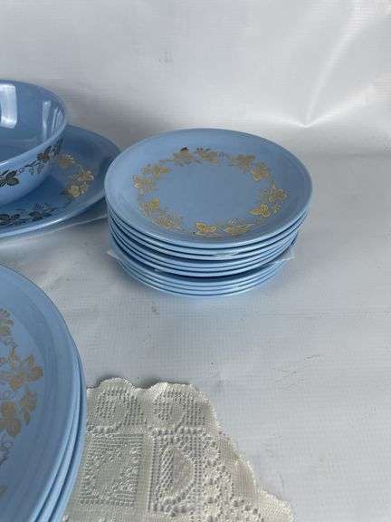 Sky Tone Pattern China Set