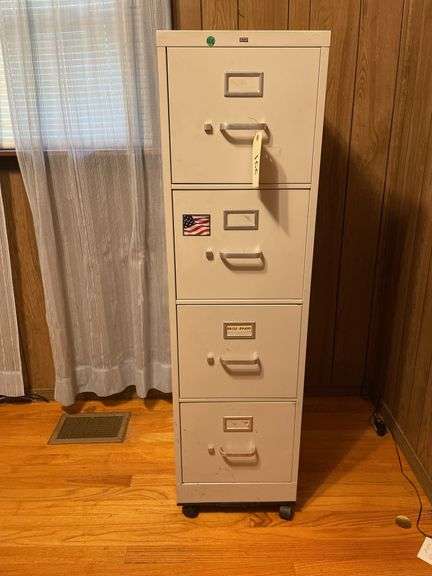 Metal Four-Drawer Filing Cabinet