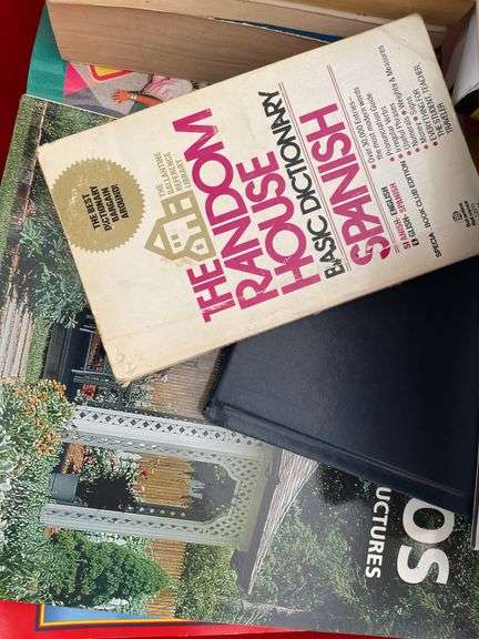 Collection of Books in Red Tote