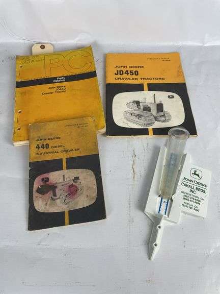 John Deere JD450 & 440 Crawler Manuals and Rain Gauge