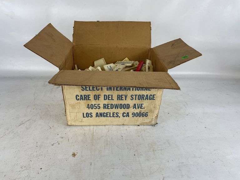 Box of Advertising Ice Scrapers
