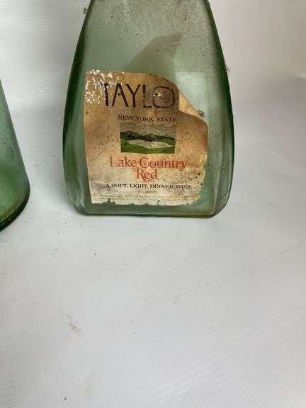 Mixed Lot of Decorative Glass Wine Bottles - Yellowstone, Widmer, and More