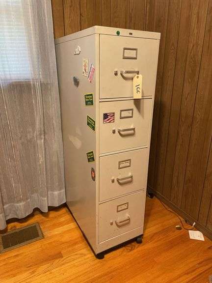 Metal Four-Drawer Filing Cabinet