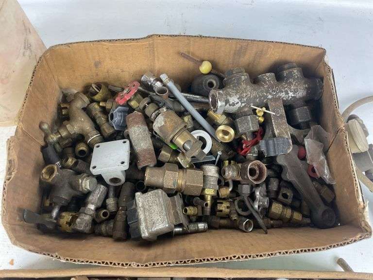 Collection of Brass Fittings and Metal Parts