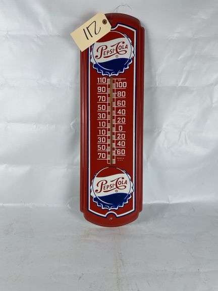 Pepsi Cola Metal Thermometer