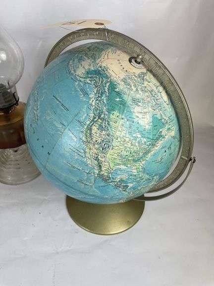Table Lamps and World Globe