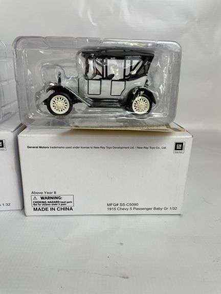 Chevy 1/32 Scale Model Car Collection - 1915, 1918, 1926 - with COAs