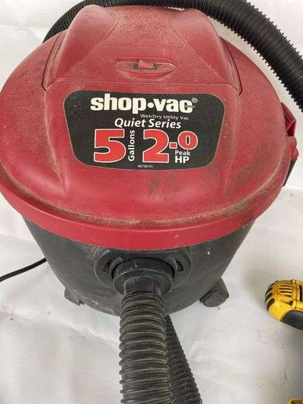 Shop-Vac and DeWalt Drill with Battery and Charger