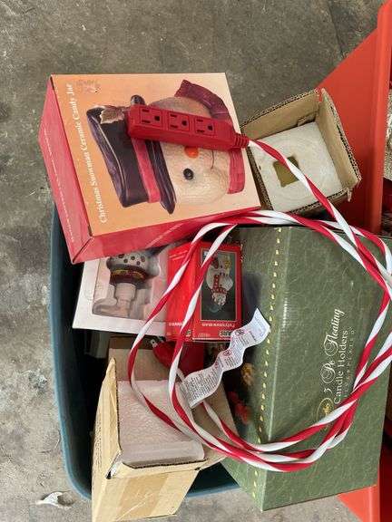 Christmas Holiday Decor Lot: Ornaments, Tree, Decor