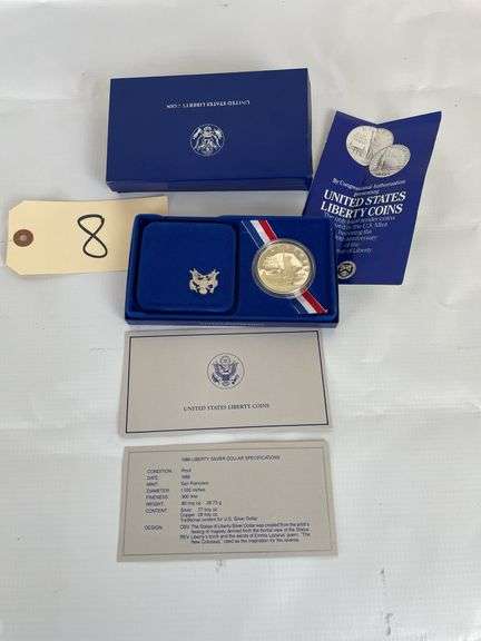 1986 Liberty Silver Dollar (Ellis Island Gateway to America) Proof