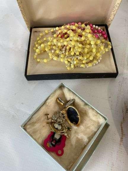 Collection of Assorted Costume Jewelry in Boxes