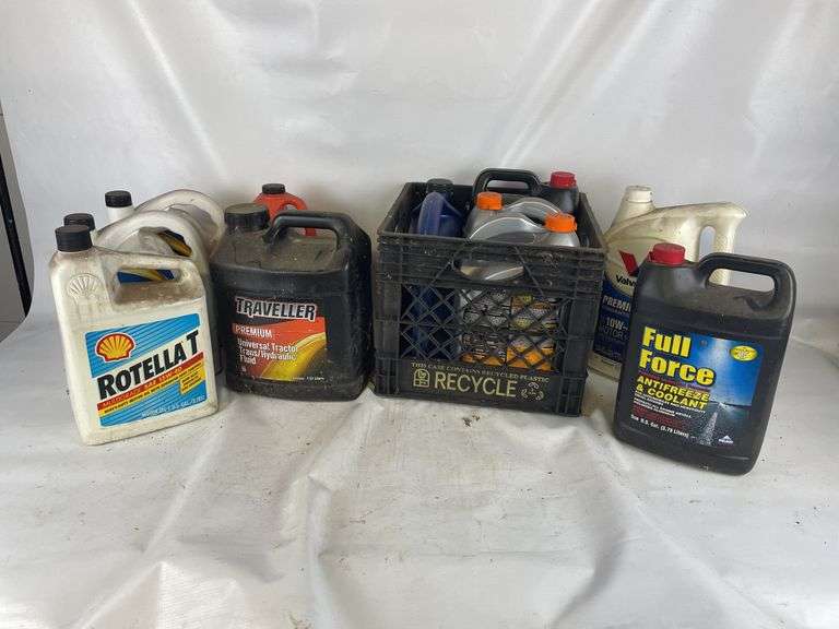 Mixed Lot of Oil and Antifreeze