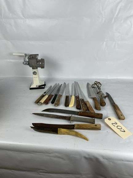 Box Lot of Kitchen Utensils and Knives