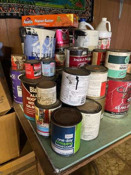 Variety of Paints and Stains