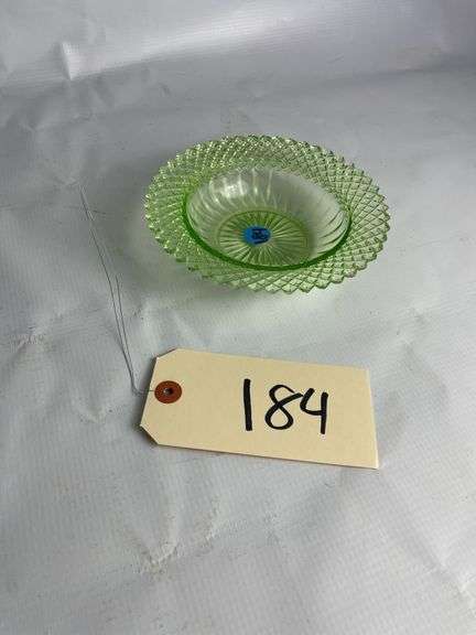 Uranium Green Miss America Berry Bowl