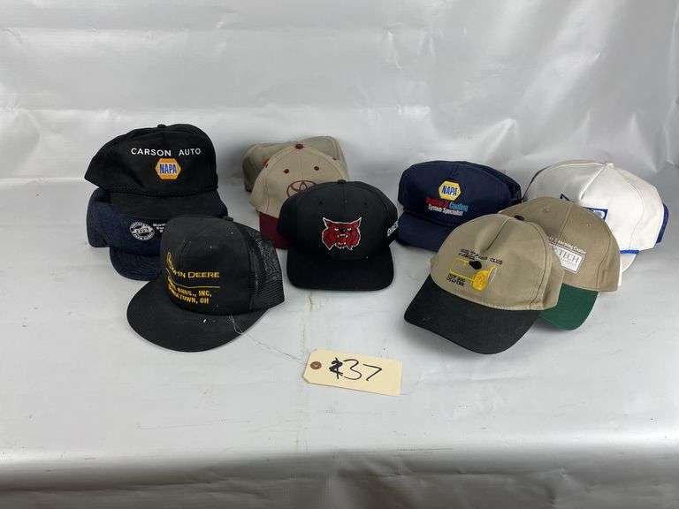 Assorted Advertising Caps - Napa, John Deere, Toyota, and More!