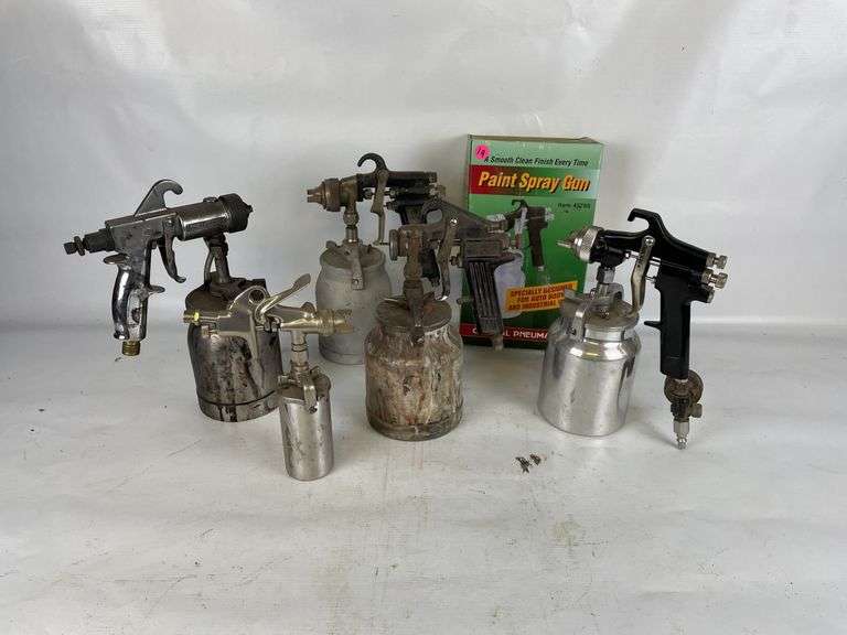 Lot of 6 Paint Spray Guns