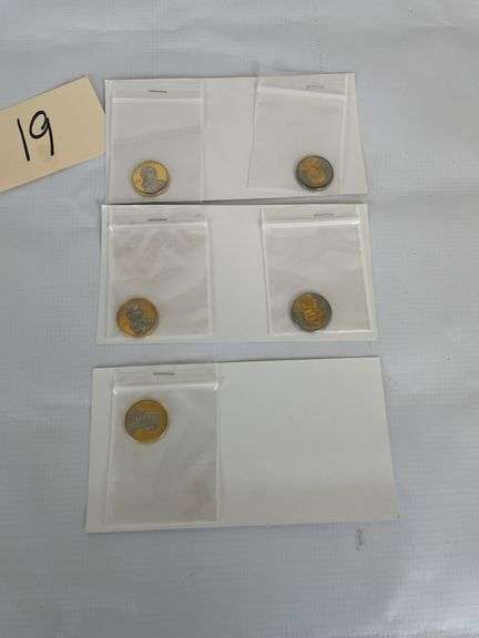 Collection of Five Ronald Reagan Presidential Dollar Coins