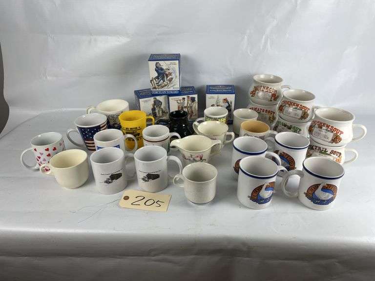 Mixed Lot of Coffee Mugs & Collectible Tankard Boxes