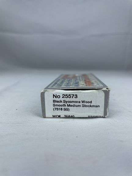 Case XX 25573 Black Sycamore Wood Stockman Pocket Knife