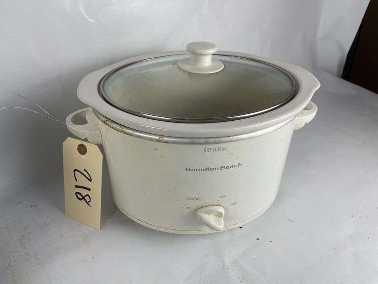 Box of Rival and Hamilton Beach Crock Pots and Toaster