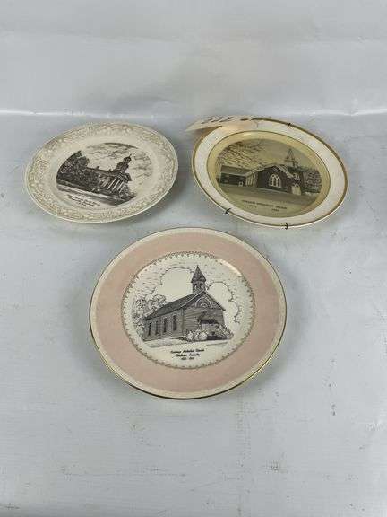 Set of 3 Kentucky Commemorative Plates