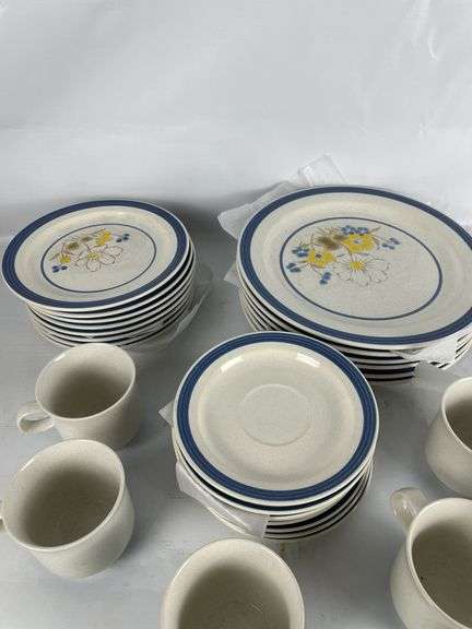 Dinnerware Set: Plates, Saucers, and Cups