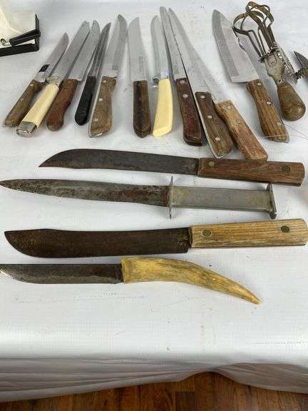 Box Lot of Kitchen Utensils and Knives