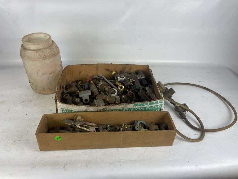 Collection of Brass Fittings and Metal Parts