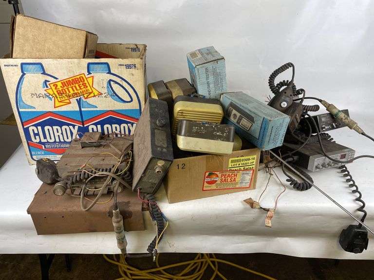 Assorted Lot of CB Radio Equipment, Antennas, and Testers