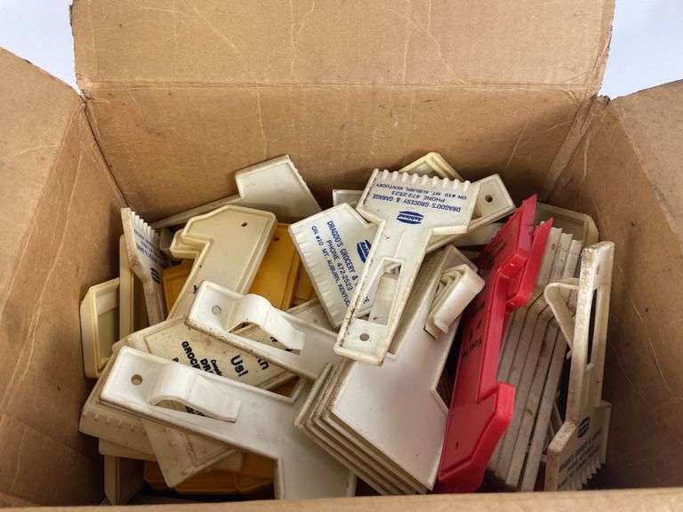Box of Advertising Ice Scrapers