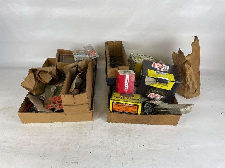 Lot of Assorted Fasteners - Nails, Screws, and More