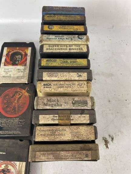 Assorted Lot of 16 Eight-Track Tapes