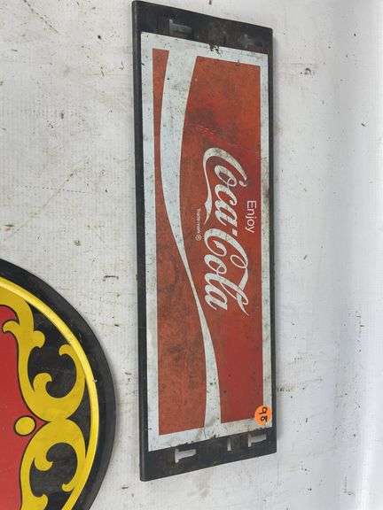 Two Metal Coca-Cola Advertising Signs