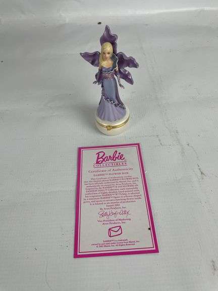 Set of Three Avon Barbie Collectibles Flower Boxes