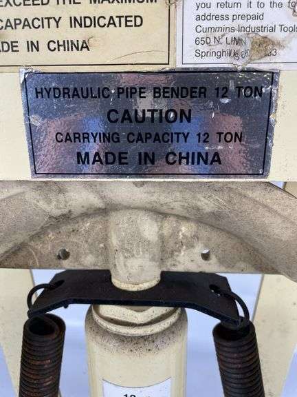12 Ton Hydraulic Pipe Bender