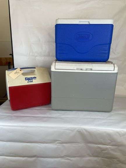 Lot of Three Coolers - Coleman and Igloo