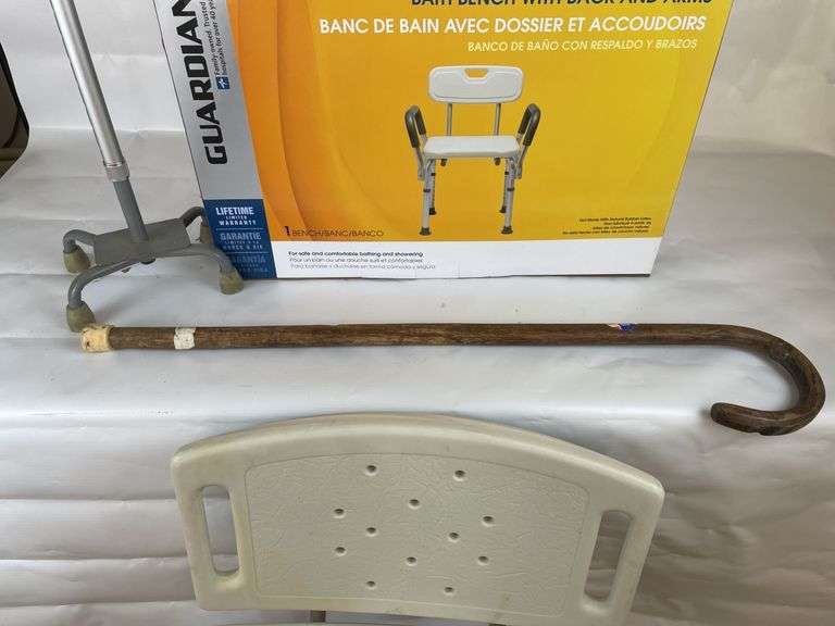 Bath Bench, Shower Chair, and Canes