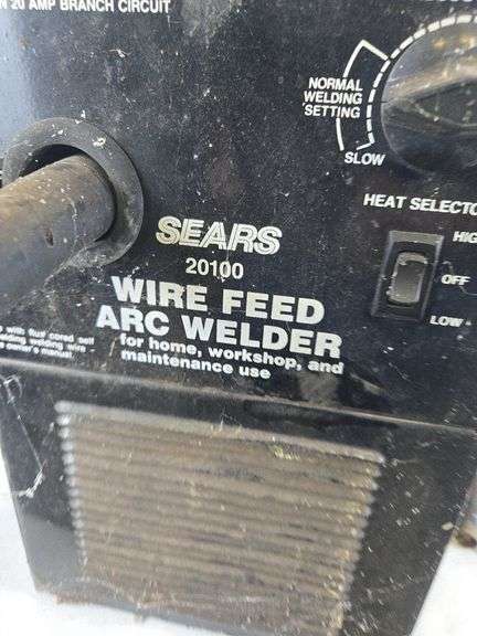 Sears 20100 Wire Feed Arc Welder