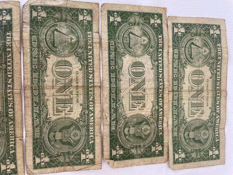 Lot of 6 Silver Certificate $1 Bills