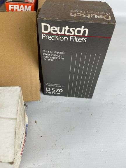 Assorted Fuel and Oil Filters: NAPA, STP, FRAM, and More