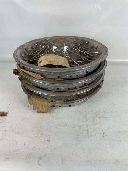 Chevy Wire Hubcaps - Set of 4 - New Old Stock