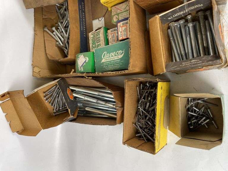 Assorted Bolts, Screws, Anchors and Fasteners