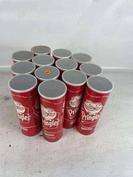Lot of 13 Empty Pringles Cans