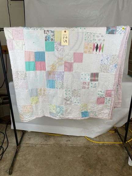 Handmade Patchwork Quilt - 70x84 Inch