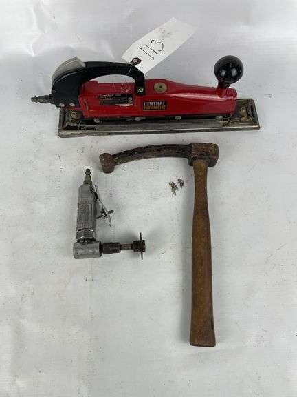 Pneaumatic sander, die grinder and sheet metal hammer image