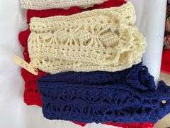 Handmade Crocheted Afghans, Scarves and Dollies