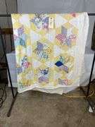 Handmade Quilt with Patchwork Star Pattern